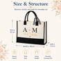 Personalized Wedding Initials Est. Tote Bag - image 3