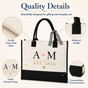 Personalized Wedding Initials Est. Tote Bag - image 4