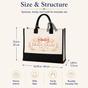 Bridesmaid Wedding Party Floral Bow Tote Bag - image 3