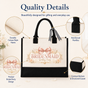 Bridesmaid Wedding Party Floral Bow Tote Bag - image 4