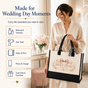 Bridesmaid Wedding Party Floral Bow Tote Bag - image 5