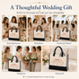 Bridesmaid Wedding Party Floral Bow Tote Bag - image 6