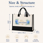 Personalized Maid of Honor Floral Name Tote Bag - image 3