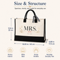 Personalized Mrs Floral Wedding Tote Bag - image 3