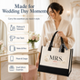 Personalized Mrs Floral Wedding Tote Bag - image 5