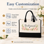 Bridesmaid Floral Wedding Tote Bag - image 2