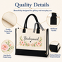 Bridesmaid Floral Wedding Tote Bag - image 4