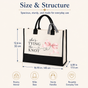 She's Tying the Knot Pink Bow Wedding Tote Bag - image 3