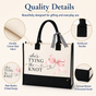 She's Tying the Knot Pink Bow Wedding Tote Bag - image 4