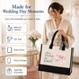 She's Tying the Knot Pink Bow Wedding Tote Bag - image 5