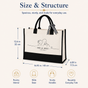 Personalized Mr & Mrs Line Art Wedding Tote Bag - image 3
