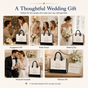 Personalized Mr & Mrs Line Art Wedding Tote Bag - image 6