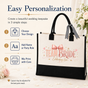 Team Bride Pink Bow Wedding Tote Bag - image 2