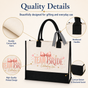Team Bride Pink Bow Wedding Tote Bag - image 4