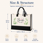Bride To Be White Floral Wedding Tote Bag - image 3