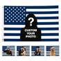 Custom Photo American Flag Banner - Prussian Blue product image 1