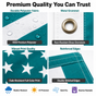 Custom Photo American Flag Banner - Teal Green product image 5