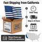 Custom Photo American Flag Banner - Prussian Blue product image 2