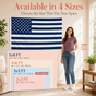 Custom Photo American Flag Banner - Prussian Blue product image 3