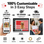 Custom Photo American Flag Banner - Crimson Red product image 4