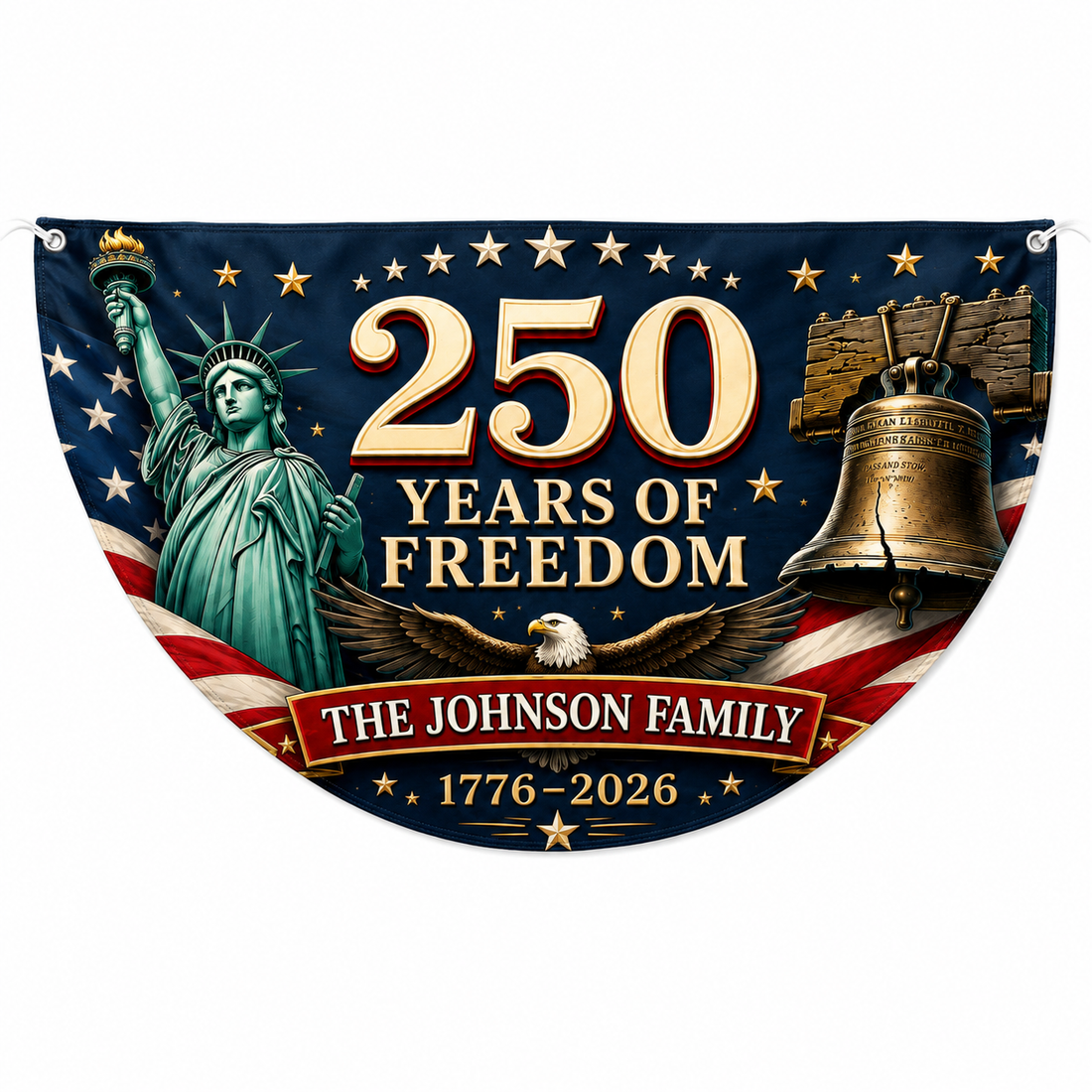 Personalized USA 250th Anniversary Bunting Flag - Style 01 product image 1