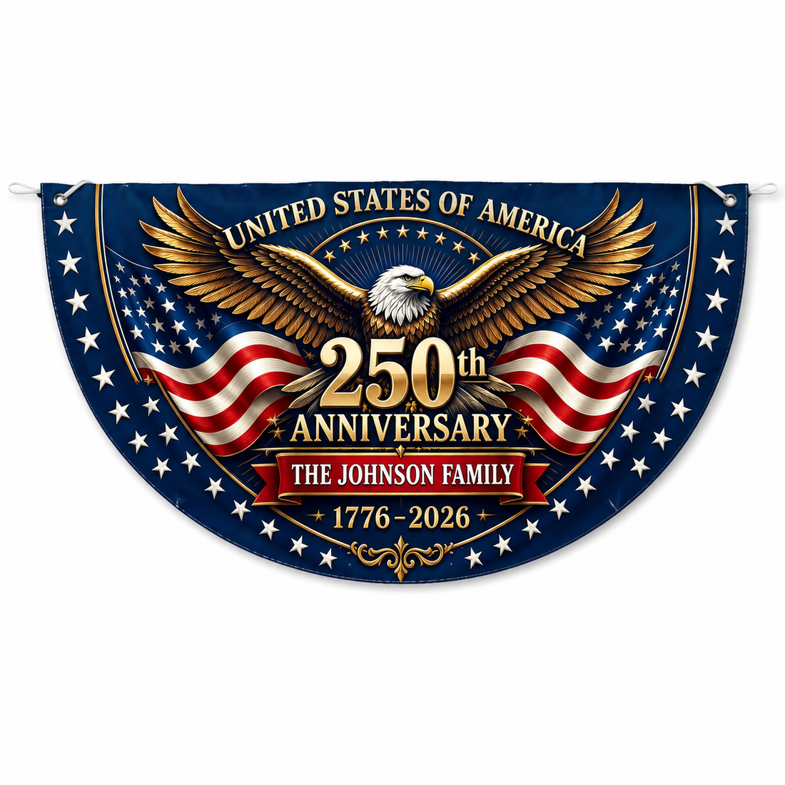 Personalized USA 250th Anniversary Bunting Flag - Style 04 product image 1