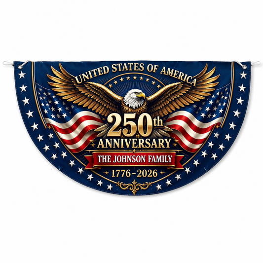 Personalized USA 250th Anniversary Bunting Flag - Style 04 product image 1