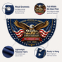 Personalized USA 250th Anniversary Bunting Flag - Style 04 product image 4