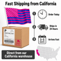 Custom Photo American Flag Banner - Hot Pink Blue product image 2