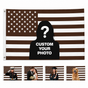 Custom Photo American Flag Banner - Walnut Brown product image 1