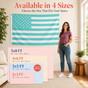 Custom Photo American Flag Banner - Aqua Blue product image 3
