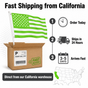 Custom Photo American Flag Banner - Lime Green product image 2