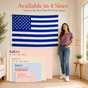 Custom Photo American Flag Banner - Klein Blue product image 3