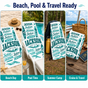 Personalized Teal Surf Beach Towel with Name - image 5