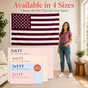 Custom Photo American Flag Banner - Burgundy product image 3