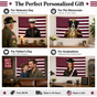 Custom Photo American Flag Banner - Burgundy product image 5