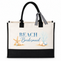 Beach Bridesmaid Coastal Wedding Tote Bag - image 1