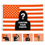 Custom Photo American Flag Banner - Orange product image 1