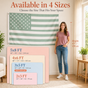 Custom Photo American Flag Banner - Sage Green Cream product image 3