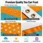 Custom Photo American Flag Banner - Orange Teal product image 6