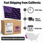 Custom Photo American Flag Banner - Black Purple product image 2
