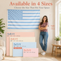 Custom Photo American Flag Banner - Sky Blue White product image 3