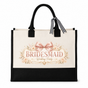 Bridesmaid Wedding Party Floral Bow Tote Bag - image 1