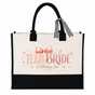 Team Bride Pink Bow Wedding Tote Bag - image 1